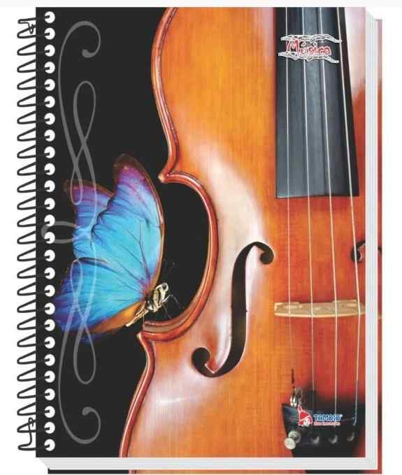 CADERNO MUSICA C.D. TAMOIO 100FLS